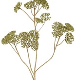 Achillea - Duizendblad (kunststof) 5x vertakt, 21 bloemtrossen (Ø 4 cm), 71 cm