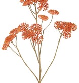 Achillea (plástico) 5x ramificado, 21 racimos de flores (Ø 4 cm), 71 cm
