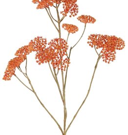 Achillea (plastic) 5x branched, 21 clusters of flowers (Ø 4 cm), 71 cm