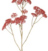 Achillea - Duizendblad (kunststof) 5x vertakt, 21 bloemtrossen (Ø 4 cm), 71 cm
