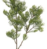 Cypress (plastic) 2x branched & plastic brown stem, 76 cm