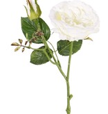 Rose twig "little joy" 1 flower, 1 bud, 38cm, Ø 8cm - special offer
