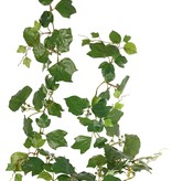 Hedera (Franse) slinger, met 104 bladeren en 9 clusters groene bessen, 180 cm