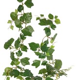 Hedera garland (French), with 104 leaves and 9 bunches of green berries, 180 cm