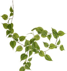 Philodendron garland with 65 leaves, 2 shades of green, 180 cm