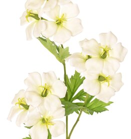 Geranium (Ooievaarsbek) 'Garden Art' met 9 bloemen (ca. Ø 6 cm) en 4 bladsets (20 stuks), 70 cm