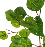 Guirnalda de potos con 27 hojas de PE y 7 vástagos (14 cm), 160 cm, RECICLADO