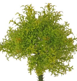 Moss fern, 16x branched, H. 23 cm, Ø 20 cm, made entirely of plastic