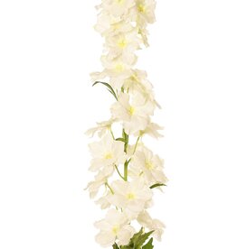 Delphinium (larkspur) 'XL' with 26 polyester flowers, 6 leaves & 10 buds, 127 cm