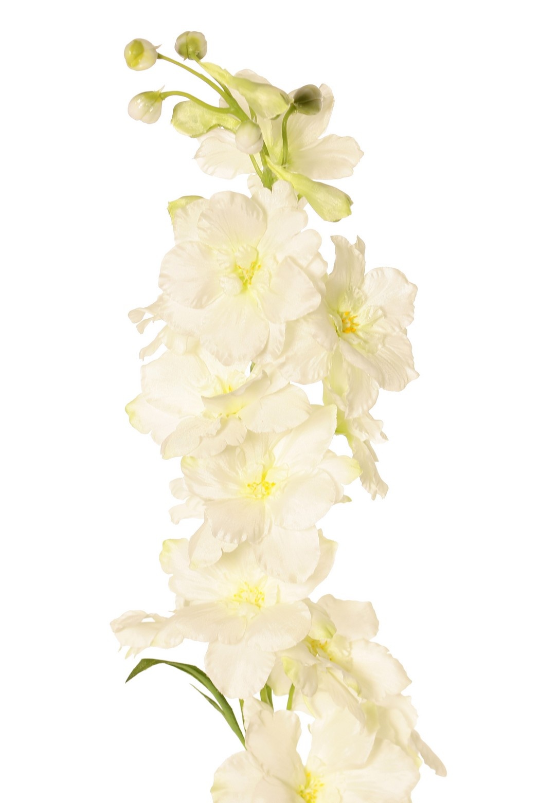 Delphinium (Ridderspoor) 'XL' met 26 polyester bloemen,6 bladeren & 10 knoppen, 127 cm