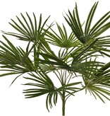 Palmera bebé con 11 hojas de poliéster, altura 50 cm, diámetro 65 cm, resistente a los rayos UV