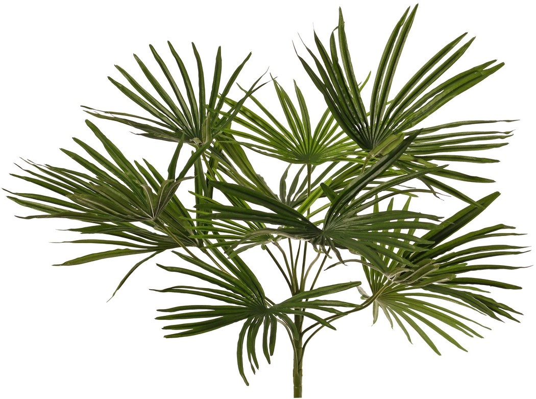 Baby-Fächerpalme mit 11 Polyesterblättern, H 50 cm, Ø 65 cm, UV-sicher
