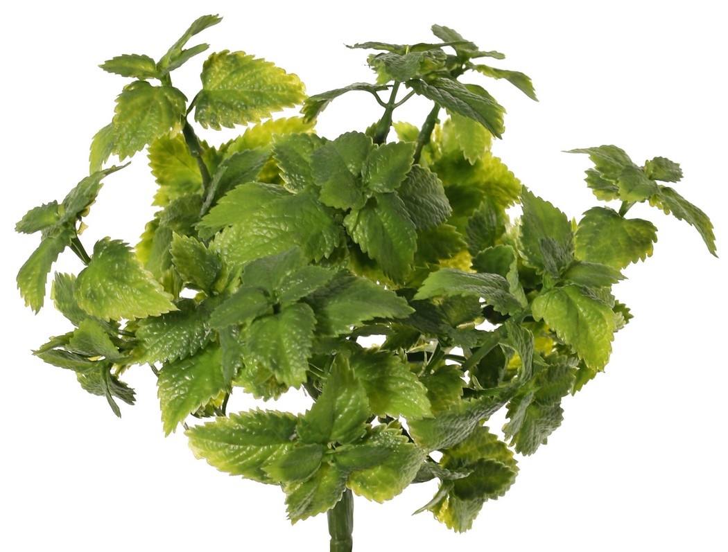 Minze (Mentha) 7 Zweige mit 48 Kunststoffblättern, 20 cm
