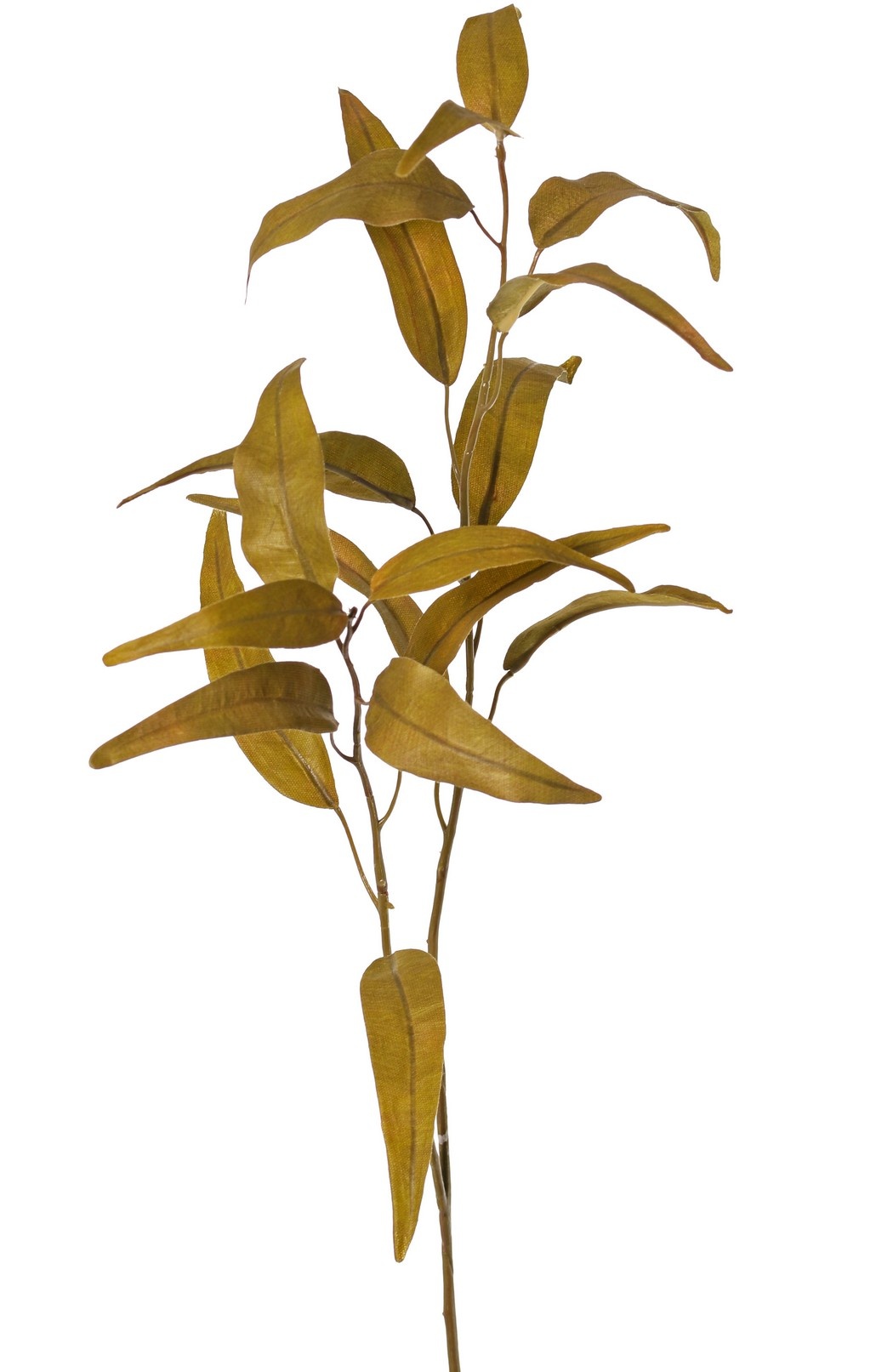 Eucalyptus branch 'Green Fall', 2x branched with 18 leaves, 87 cm