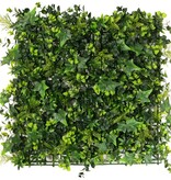 Artificial green wall element "Basic", 50 x 50 x 8 cm, PE, fire retardant & UV safe