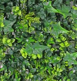 Artificial green wall element "Basic", 50 x 50 x 8 cm, PE, fire retardant & UV safe