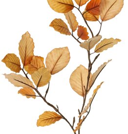 Beukentak 'Fall', 2x vertakt met 24 polyester bladeren, 70 cm, steel 30 cm
