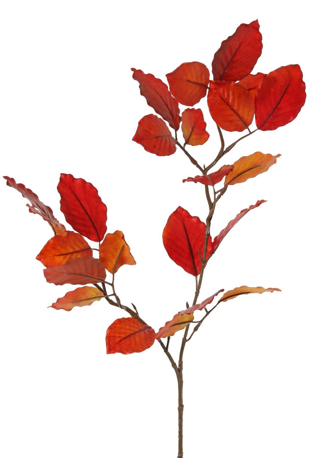 Beukentak 'Fall', 2x vertakt met 24 polyester bladeren, 70 cm, steel 30 cm
