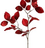 Beukenblad, fluweel, 'Glamour' met 24 bladeren, 72 cm