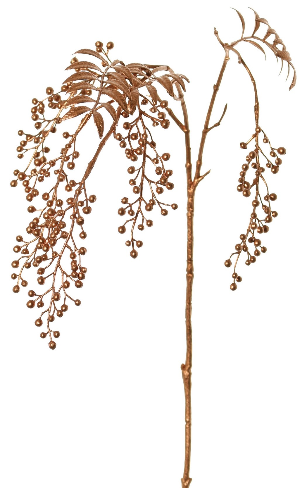 Pfefferbeerenzweig 'Light Metallic', 5 Blütenständen (15 cm) & 3 Blattsätze, (1 Stk. Beutel) 81cm