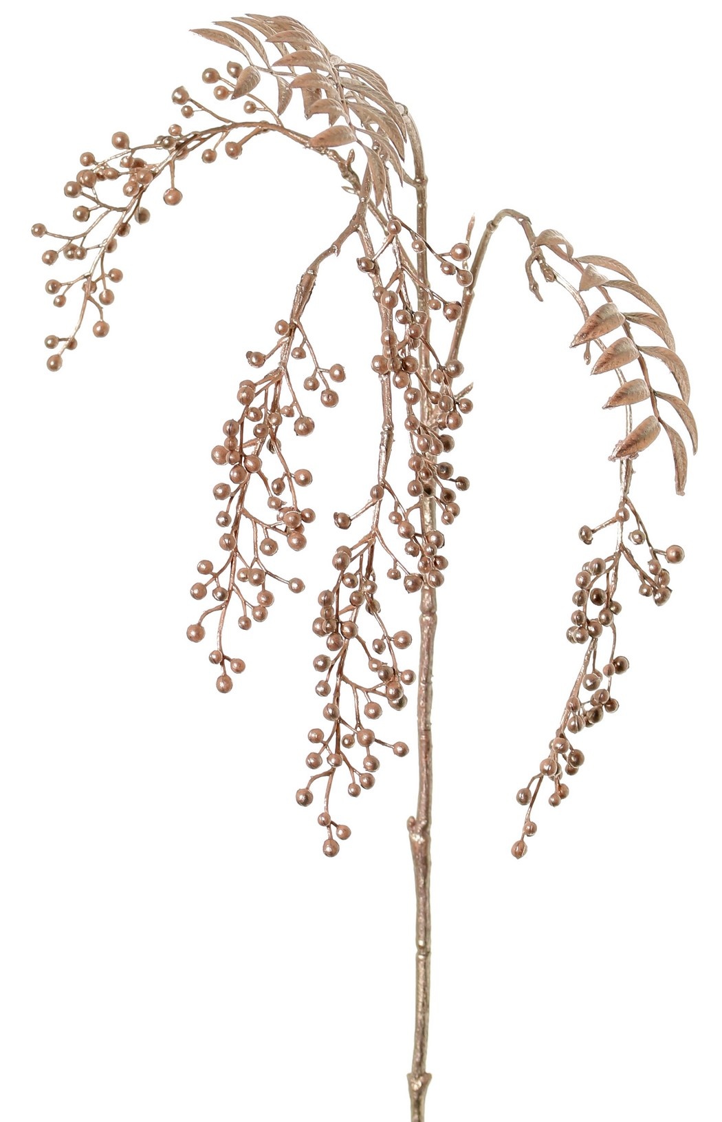 Pfefferbeerenzweig 'Light Metallic', 5 Blütenständen (15 cm) & 3 Blattsätze, (1 Stk. Beutel) 81cm