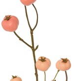 Apple branch 'crab apple', with 15 polyfoam apples (5L/ 4M/ 6S), 58 cm