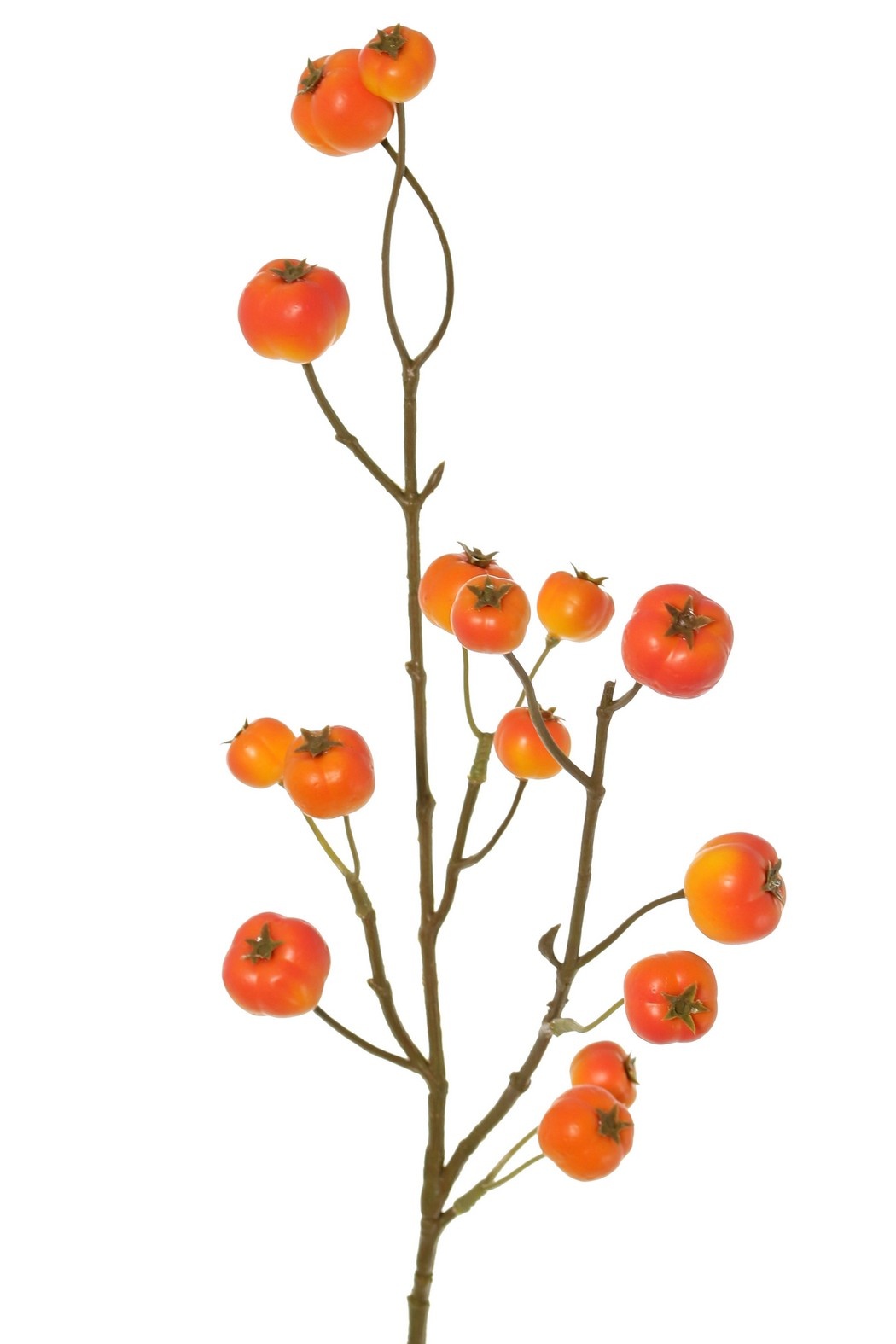 Apple branch 'crab apple', with 15 polyfoam apples (5L/ 4M/ 6S), 58 cm