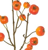 Apple branch 'crab apple', with 15 polyfoam apples (5L/ 4M/ 6S), 58 cm