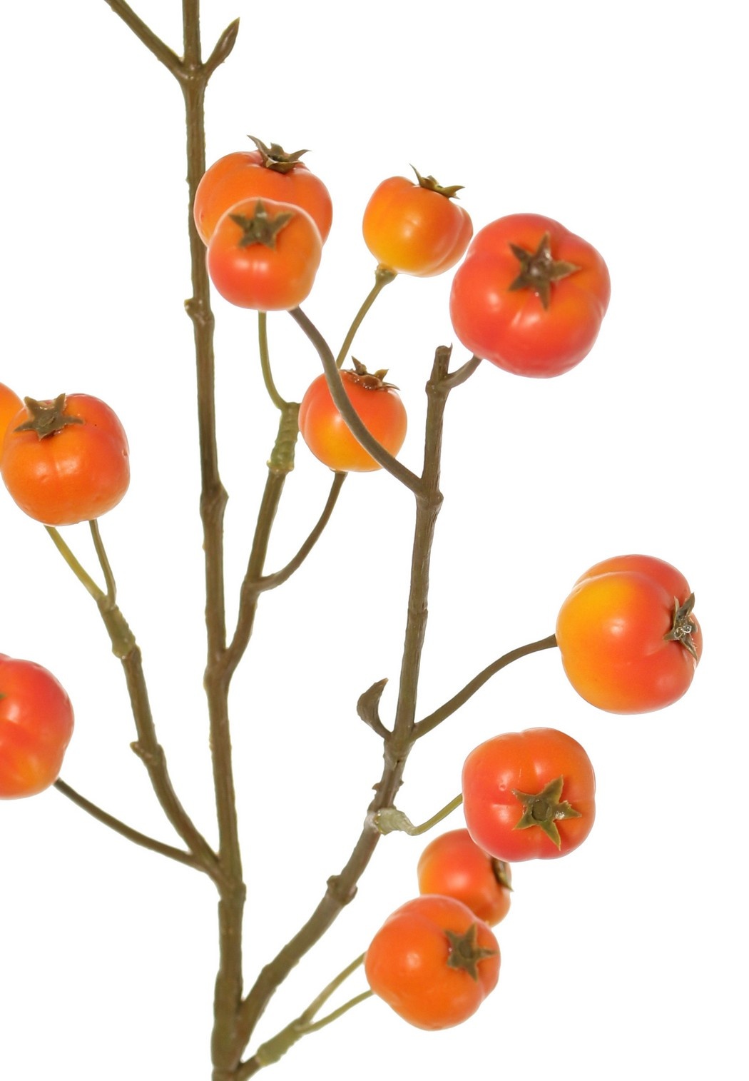 Apple branch 'crab apple', with 15 polyfoam apples (5L/ 4M/ 6S), 58 cm