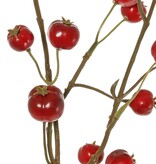 Apple branch 'crab apple', with 15 polyfoam apples (5L/ 4M/ 6S), 58 cm