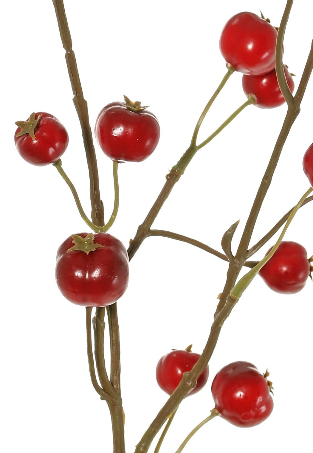 Apple branch 'crab apple', with 15 polyfoam apples (5L/ 4M/ 6S), 58 cm