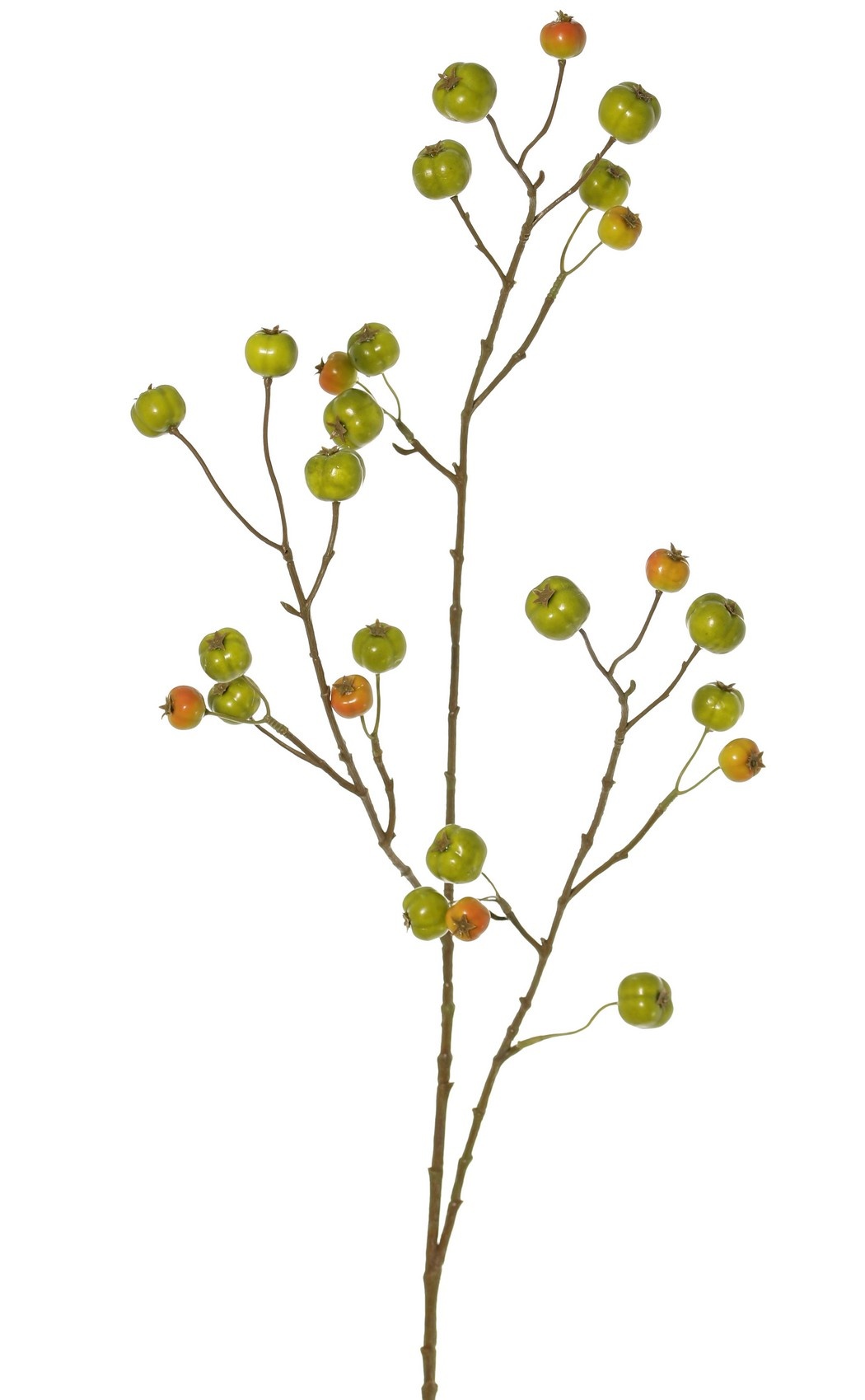Apfelzweig 'Holzapfel', mit 26 Polyfoam-Äpfeln (9L/ 9M/ 8S), 88 cm