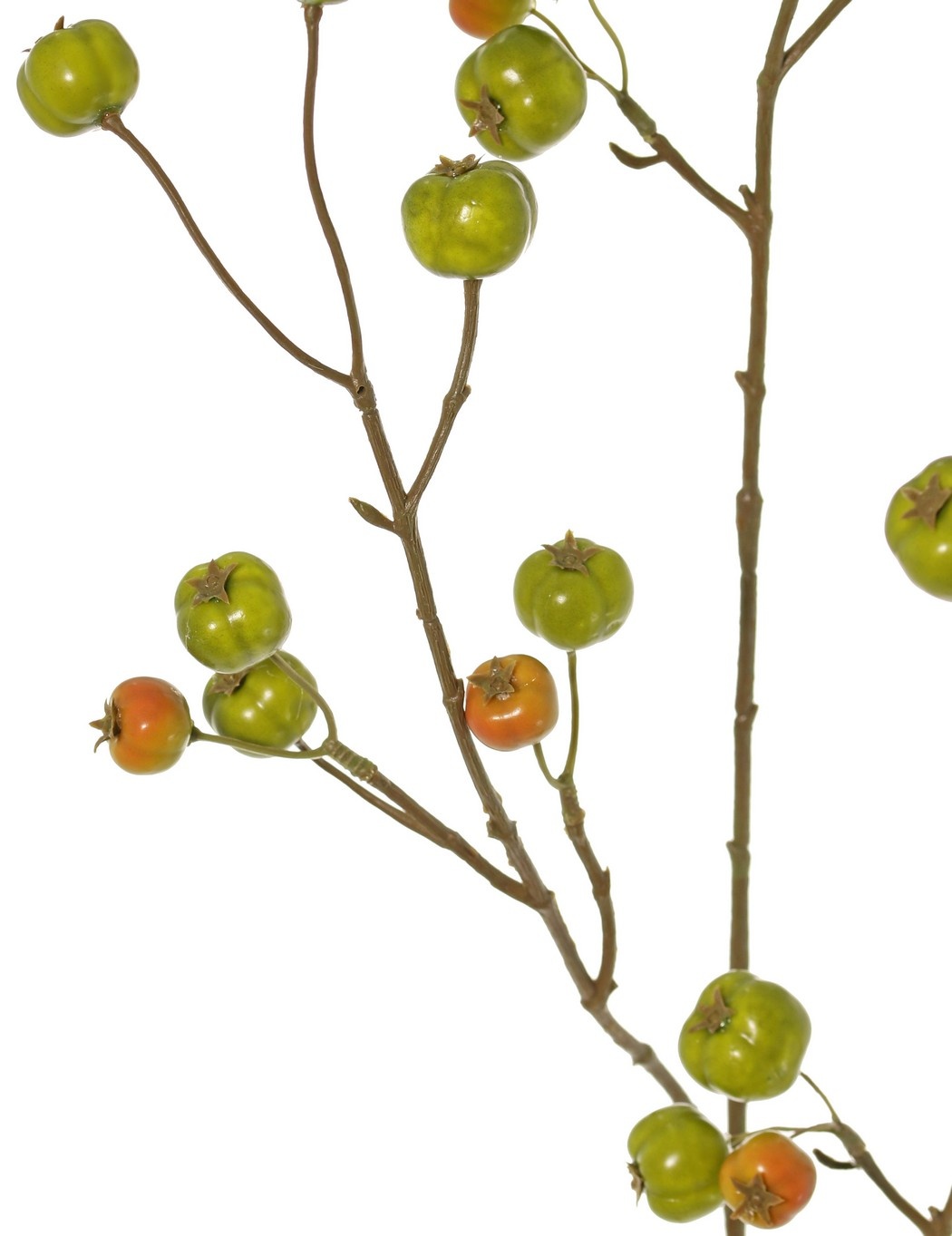 Apple branch 'crab apple', with 26 polyfoam apples (9L/ 9M/ 8S), 88 cm