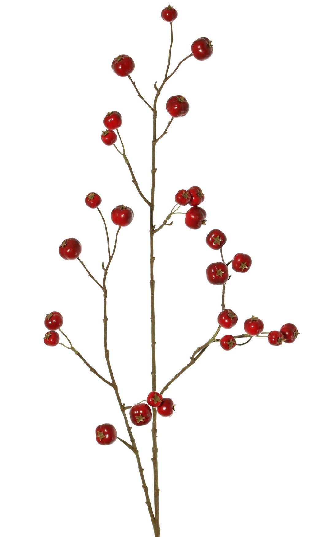 Apple branch 'crab apple', with 26 polyfoam apples (9L/ 9M/ 8S), 88 cm