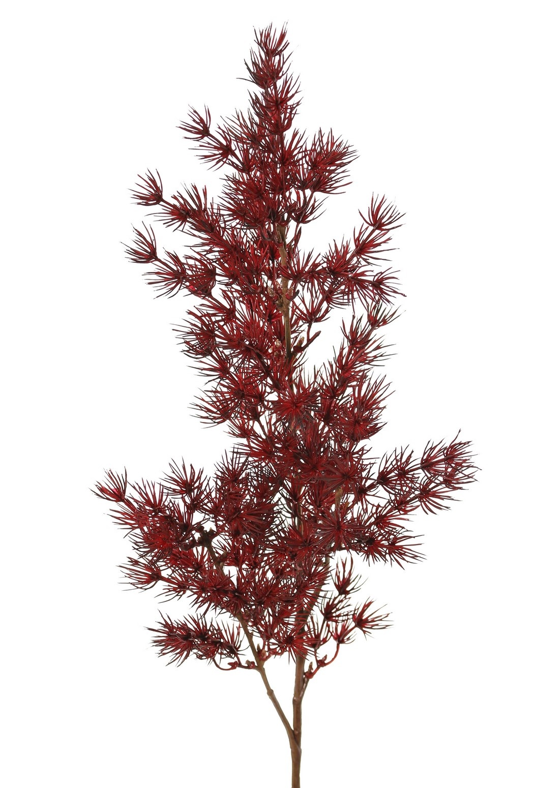 Spargel-Zweig, 3fach verzweigt, Nadeln aus weichem Kunststoff, 75 cm