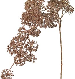Viburnum-Zweig 'Light Metallic', mit 25 Blütenständen, Kunststoffstamm (per Stck. im Beutel extra verpackt), 88 cm