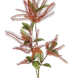 Pieris decobranch x3, with 3 plastic clusters & 18 leaves, 92cm