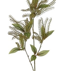 Pieris decobranch x3, with 3 plastic clusters & 18 leaves, 92cm