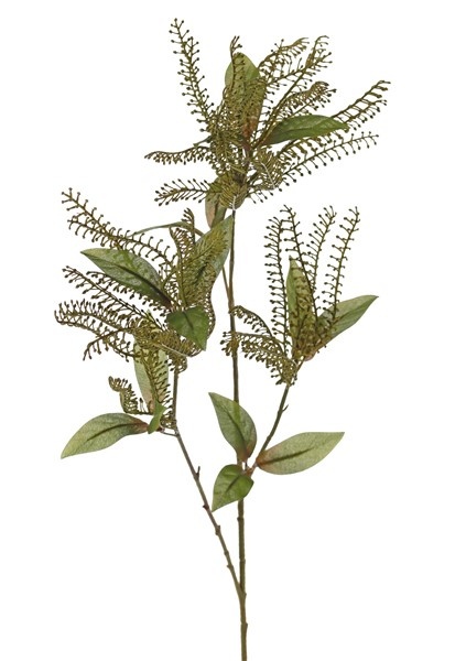 Pieris decobranch x3, with 3 plastic clusters & 18 leaves, 92cm
