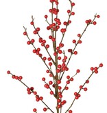Beshulst (Ilex) bessentak met foam bessen, 91 cm (per stuk verpakt in zak)