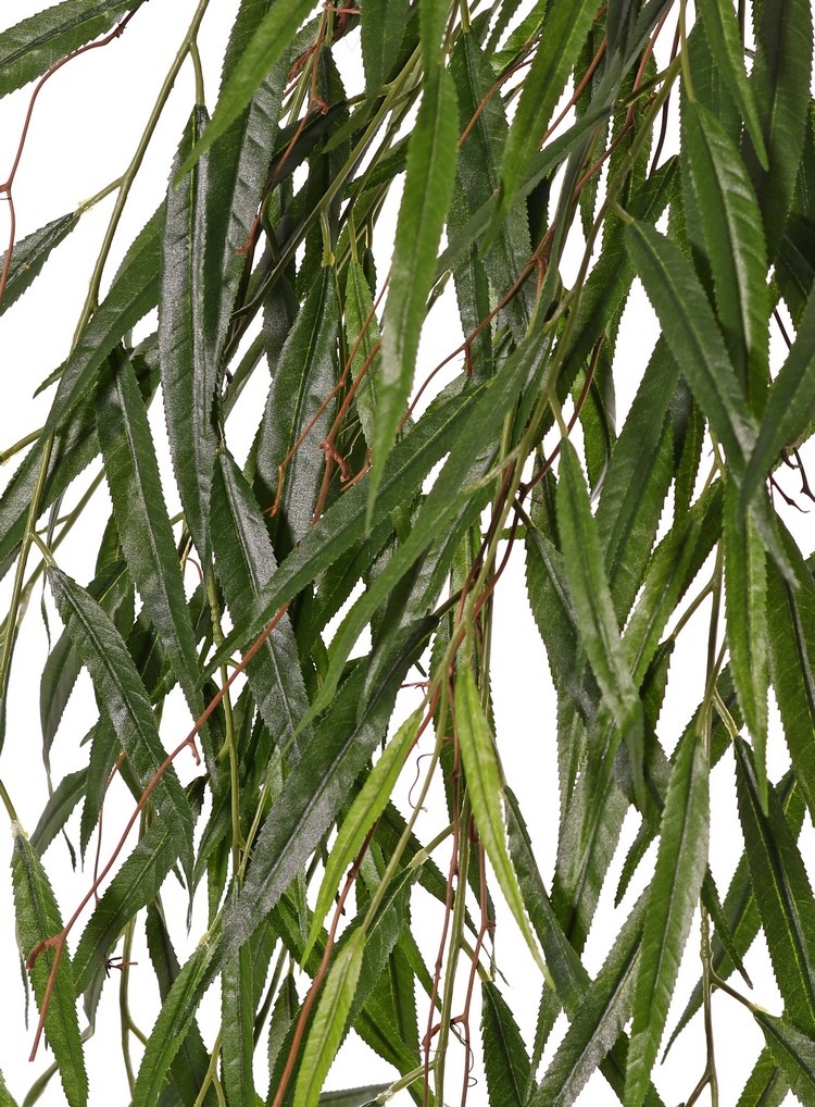 Weeping Willow Hanger (Salix) 'royal' with 260 leaves & wooden twigs, 105 cm, UV resistant