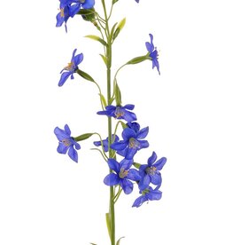 Stephanotis branch (Bridal flower) with 12 polyester flowers & 5 flower buds, 65 cm
