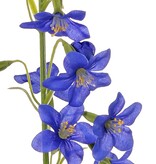 Stephanotis con 12 flores de poliéster y 5 botones florales, 65 cm