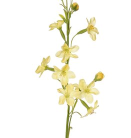 Stephanotis con 12 flores de poliéster y 5 botones florales, 65 cm