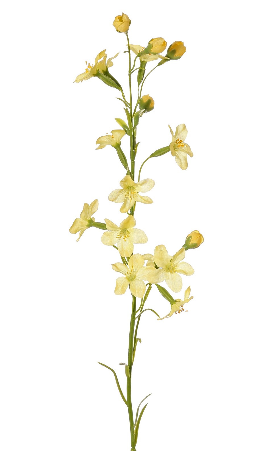 Stephanotis branch (Bridal flower) with 12 polyester flowers & 5 flower buds, 65 cm