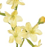 Stephanotistak (Bruidsbloem) met 12 polyester bloemen & 5 bloemknoppen, 65 cm
