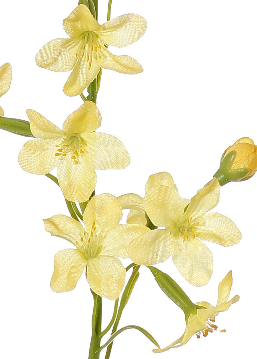 Stephanotistak (Bruidsbloem) met 12 polyester bloemen & 5 bloemknoppen, 65 cm