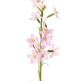 Stephanotis con 12 flores de poliéster y 5 botones florales, 65 cm