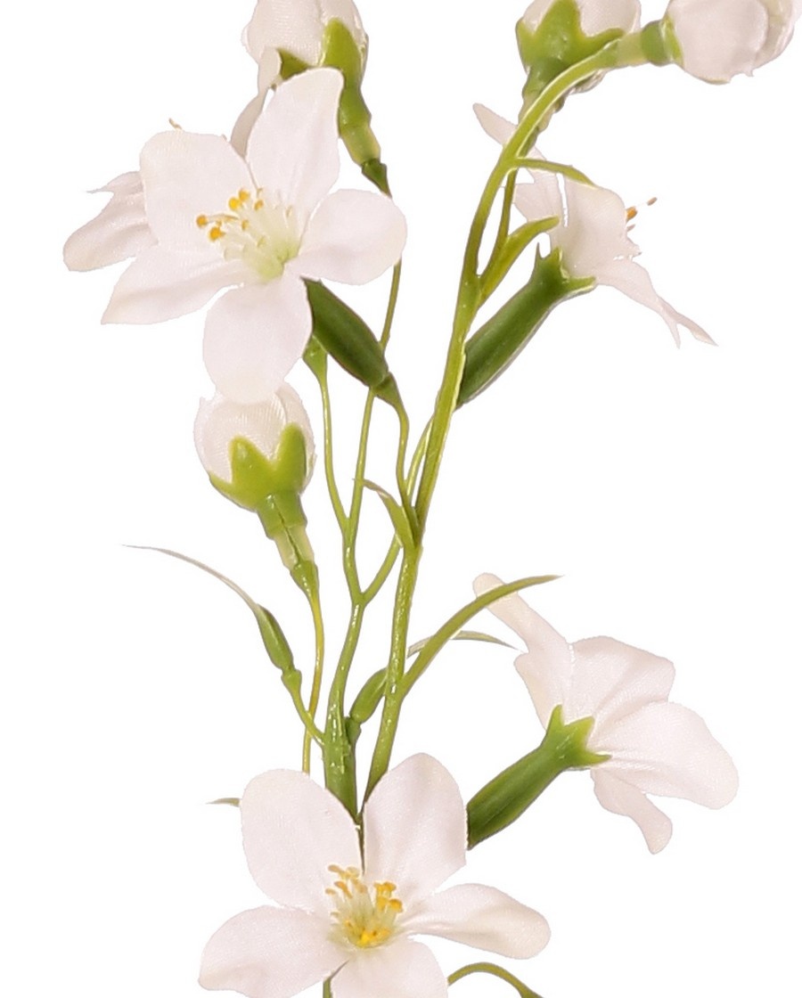 Stephanotistak (Bruidsbloem) met 12 polyester bloemen & 5 bloemknoppen, 65 cm