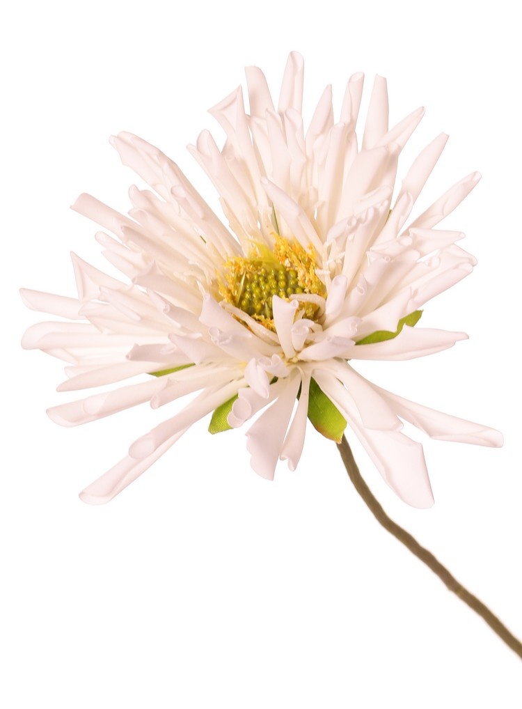 Spinchrysant met 3 bloemen, Ø 11 cm, 75 cm, real touch